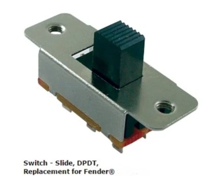Genuine ALPHA Slide Switch Replacement DPDT for Jazzmaster Jaguar style Guitar