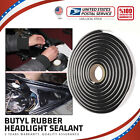 3 Roll Butyl Tape Rubber Glue Headlight Sealant Retrofit Reseal Headlamps Door