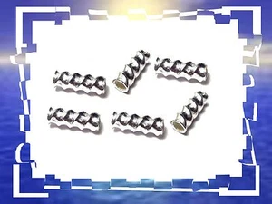 LOT DE 6 TUBES SPIRALE * 2,8 mm X 8 mm EN ARGENT MASSIF 925*. Réf: TBTW3 - Foto 1 di 1