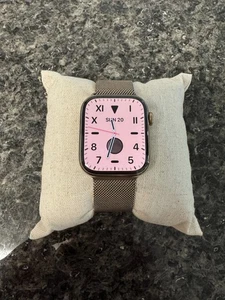 apple watch 8 gps cellulaire or inox boucle milanaise - Photo 1 sur 4