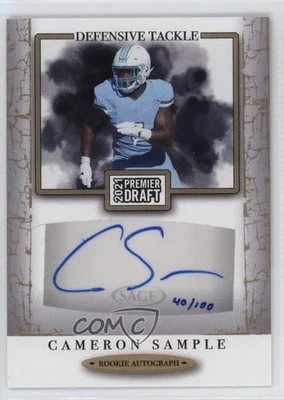 2021 Sage Premier Draft Auto Gold /100 Cameron Sample #A134 Auto - Image 1 of 2