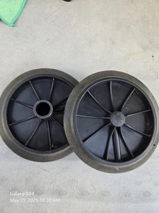 Recycling Bin Replacement Trash Can Wheel Axle Covers 2 Pcs Plastic Wheels Easy - Picture 1 of 10