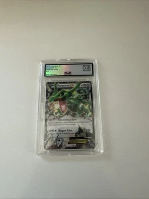 2015 Pokemon XY Rayquaza EX Roaring Skies Ultra Rare 75/108 10 Gem Mint - Image 1 of 2