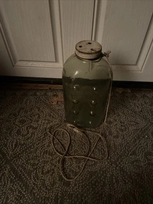 Antique McSwain Jr Glass Bait Trap Minnows & Roaches Jonesboro Arkansas - Image 1 of 4