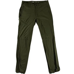 Mountain Hard Wear Men Hiking Pants Size 34X34 Green - Picture 1 of 5