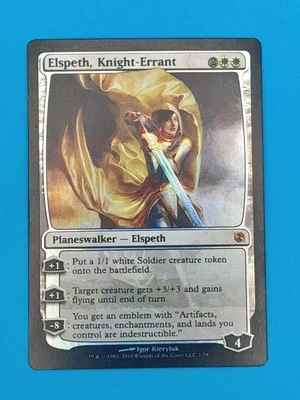 MAGIC THE GATHERING ELSPETH KNIGHT ERRANT FOIL - DUEL DECK ELSPETH v TEZZERET LP - Image 1 of 4