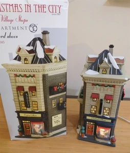 Dept 56 Christmas in the City - East Village Shops - Oxford Shoes - #4030343 MIB - Picture 1 of 4
