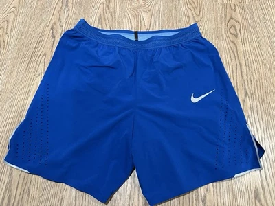 Nike AeroSwift Blue Running Shorts Brief Lined Mens Lightweight 852317-433 Large - Image 1 of 4