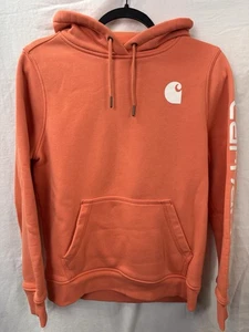 Felpa Carhartt donna relaxed fit peso medio logo manica grafica taglia M 8/10 - Foto 1 di 12
