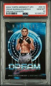 Umar Nurmagomedov Dream Chasers PSA 10 Case Hit 2024 Topps Midnight UFC POP 1 - Picture 1 of 3