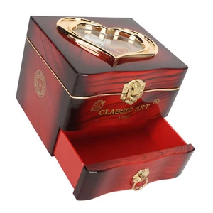 Rotating Ballerina Dancer Music Box Nostalgic Elegant Dancing Girl Musical Jewel - Picture 1 of 12