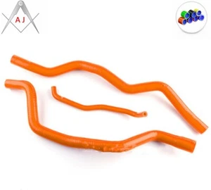 For 2009 Polaris Sportsman XP 850 Orange Silicone Radiator Coolant Hoses Kit - Picture 1 of 3
