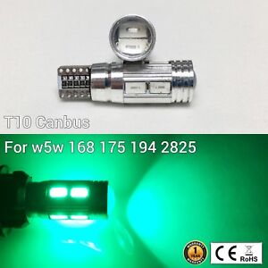 T10 W5W 194 168 2825 12961 Parking marker Light Green 10 SMD Canbus LED M1 MAR