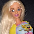 Barbie Sponge Bob Square Pantalon platine poupée blonde chemise et short + salopette