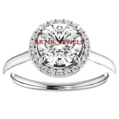 2.00 CT. Moissanite Gemstone with 925 Sterling Silver Ring for Women's #114 - image 1 of 4