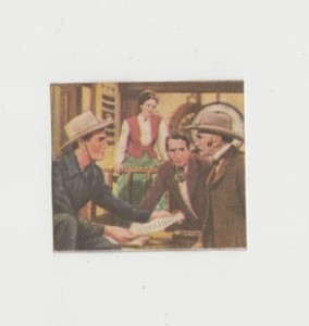 Randolph Scott 1954 Aguila El Cine Small Paper Stock Trading Card #161 E1