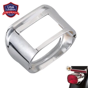 Cubierta de luz de freno trasera cromada para Harley Dyna Heritage Softail Fatboy FLSTF - Imagen 1 de 15