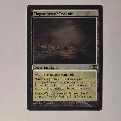 MTG Flagstones of Trokair Time Spiral Foil - Moderate Play - Image 1 of 2