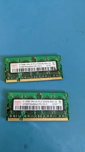 Hynix Laptop Memory (2 X 512MB) 2RX16 PC2-5300S-555-12 iMac - Picture 1 of 1