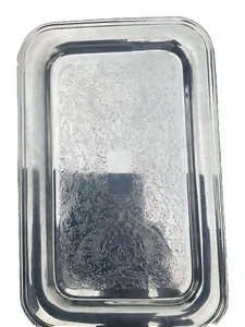 FORBES SILVER CO. MERIDEN CT MARKE 1894 VERSILBERTES TABLETT SELTEN ANTIK - Bild 1 von 15