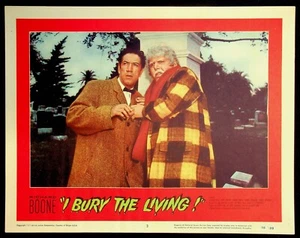 I Bury the Living 1958 Original Lobby Card Horror Mystery Movie Richard Boone #3 - Picture 1 of 2