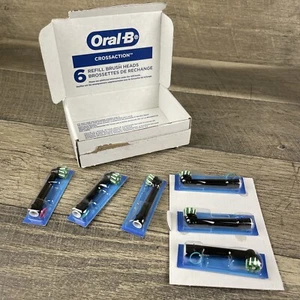 Oral-B CrossAction Electric Toothbrush Replacement Brush Heads, 6 Count, Black - Picture 1 of 3