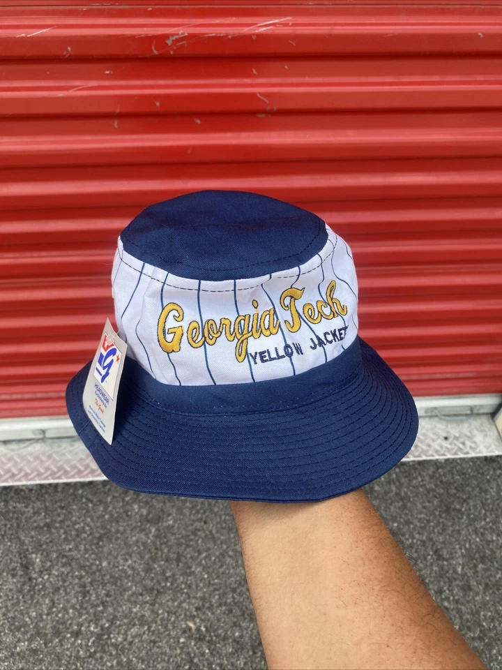 Vintage Georgia Tech The Game Big Logo New With Tags 90’s Bucket Hat Rapper OG - Image 1 of 4