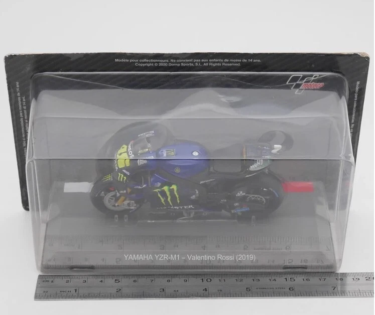 Modelo de motocicleta ixo 1:18 Moto GP 2019 Yamaha YZR-M1 Valentino Rossi 46# Foto 1 de 1