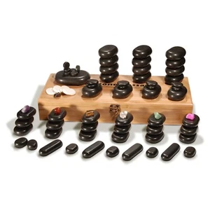Master Massage 70-teiliges Deluxe Hot Stone Massagestein Set Set Paket - Bild 1 von 8