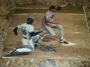 DEVON WHITE TORONTO BLUE JAYS LEGEND AUTOGRAPHED 8 X 10 MATTE PHOTO (6) PROOF - Picture 1 of 2