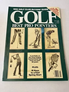 GOLF MAGAZINE MARCH 1990 08348 VOL. 32 No. 3 BEST PRO POINTERS - Picture 1 of 16