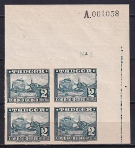 Tanger 1948 Edifil 170s block of 4 Planes Aviation MNH VF - Picture 1 of 2