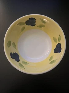 VINTAGE STONEWARE SERVING BOWL - Made in ITALY - Blue, Green, Yellow, White - Picture 1 of 6