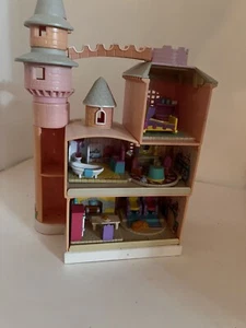 Lewis Galoob My Pretty Dollhouse Castle Playset 1995 4dolls Polly Pocket Size - Picture 1 of 11