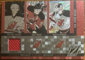 2010-11 Zenith Mozaics Materials Mattias Tedenby/Zach Parise/Martin Brodeur #14 - Picture 1 of 2