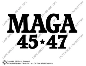 Calcomanía adhesiva MAGA 45 47 Trump Vance 2024 voto político tiro hacer a Estados Unidos grande - Imagen 1 de 20