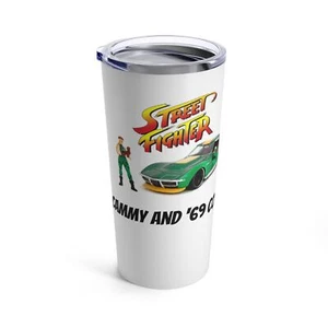 Vaso Steet Fighter Cammy y Corvette Stingray ZL1 1969 20 OZ - Imagen 1 de 5
