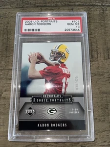 2005 Aaron Rodgers Upper Deck Portraits Rookie Rc #101 #/425 PSA 10 GEM MINT - Picture 1 of 2