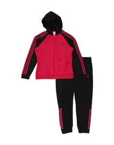 ADIDAS Womens Climalite Full Tracksuit UK 16/18 Large Pink Colourblock DB63 - Picture 1 of 6