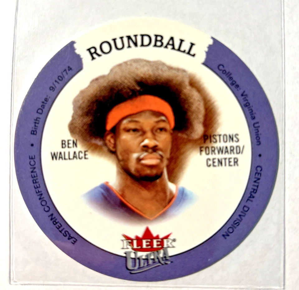 2003-04 Fleer Ultra Roundball Ben Wallace #6D HOF - Imagem 1 de 1