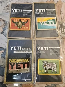 4x Brand New Yeti patches Rainbow Trout, Straya, Sunrise, NZ Choice Cut - Picture 1 of 6