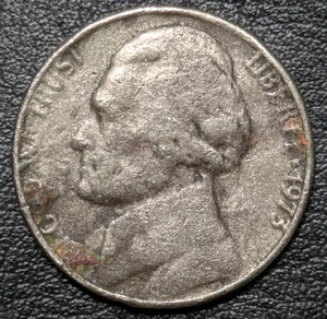 1973 5c Nickel Planchet Error Defective Planchet 4.7g Red Black Copper Toned - Picture 1 of 16