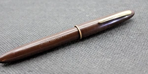 Pluma Estilográfica Sheaffer Vintage Años 50 Marrón 14K Nueva en Caja - Imagen 1 de 4