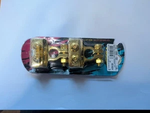Batterieklemmen, schwere vergoldete Ausführung - Bild 1 von 2