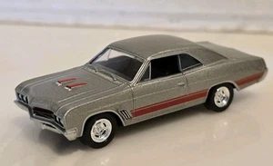 Rare Auto World 1967 Buick GS 340 Silver Red Highlights 1:64 Loose Muscle Car - Picture 1 of 8