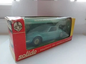 Vintage Solido Maserati Indy 1/43 in Pale Blue. Near Mint, Boxed. - Picture 1 of 10