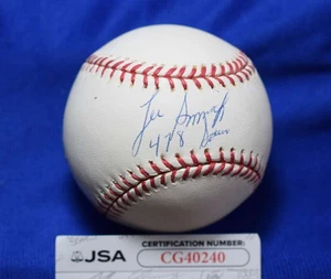 Lee Smith JSA COA Autograph Major League OML Signed Baseball 478 Saves - Picture 1 of 2