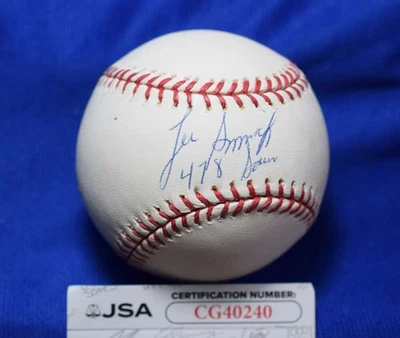 Lee Smith JSA COA Autograph Major League OML Signed Baseball 478 Saves - Image 1 of 2