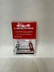 JL Innovative Design HO Scale Custom Texaco Gas Pumps (1 red &1 White) item #514 - Picture 1 of 5