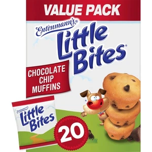 Entenmann's Little Bites Muffin Chip di Cioccolato Confezione da 20 Snack Umidi - Foto 1 di 8